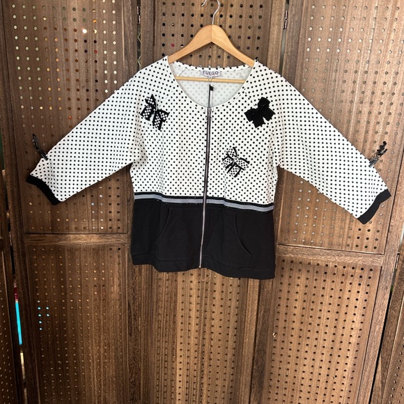 Black and White French Light Weight jacket in spired by Italian Quailty Made - Picture 12 of 16